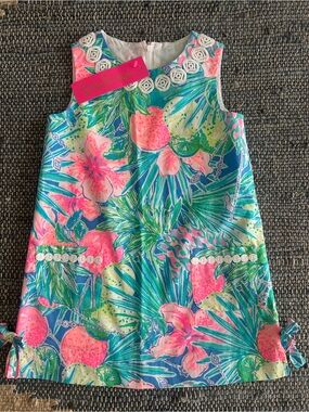 Lilly Pulitzer NWT Little Lilly Classic Shift Multi Swizzle Print